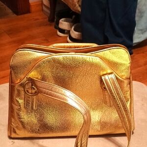 Gold Women's Handbag 70s NWOT
